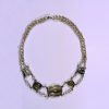 Fossil Clam Shell Necklace-0